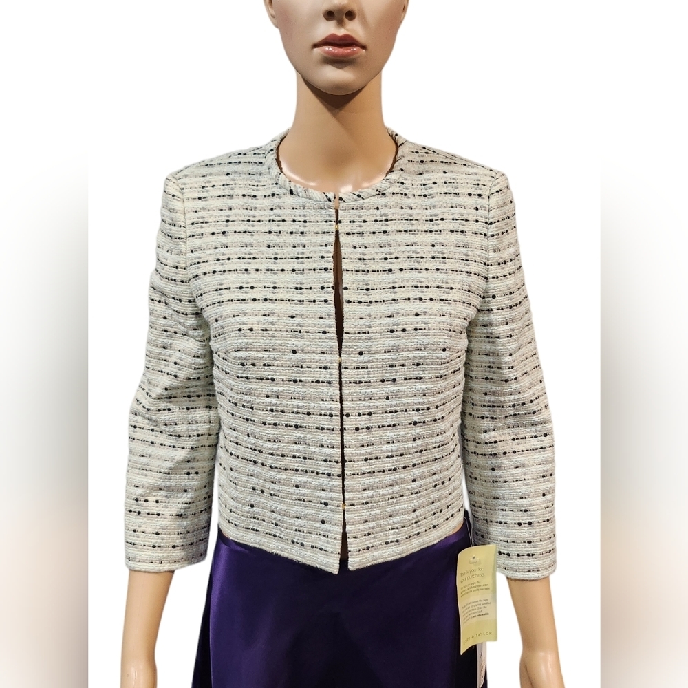 Boss Hugo Boss women's mint green cotton tweed jacket Sz 4